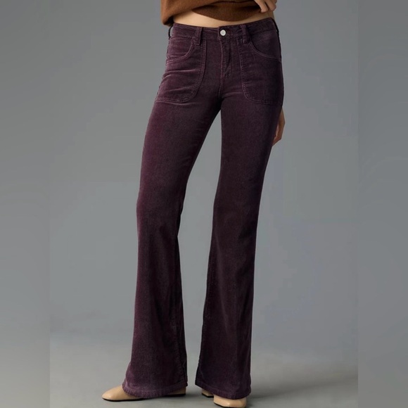 Pilcro Anthologie THE ICON LOW-RISE-CORDUROY CHOP POCKET FLARE Pants size 30